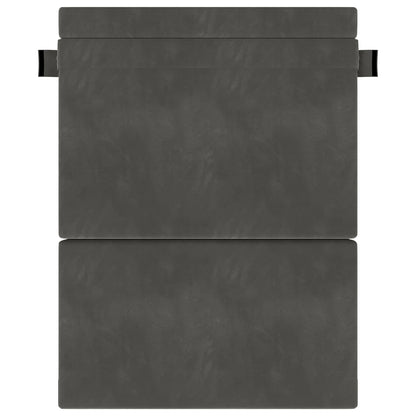 Divano Letto Pieghevole Grigio Scuro 152 x 86,5 x 60 cm Tessuto