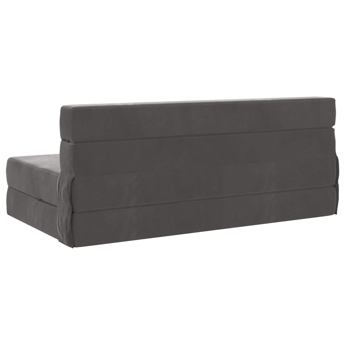 Divano Letto Pieghevole Grigio Scuro 152 x 86,5 x 60 cm Tessuto