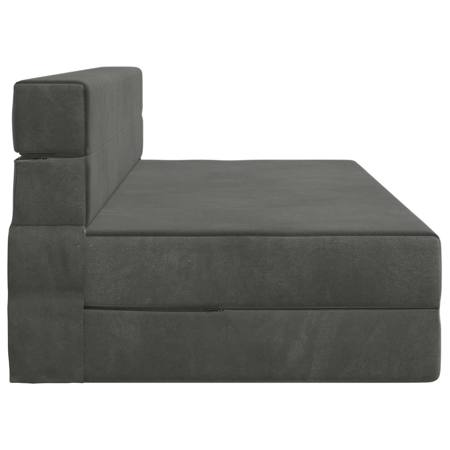 Divano Letto Pieghevole Grigio Scuro 152 x 86,5 x 60 cm Tessuto