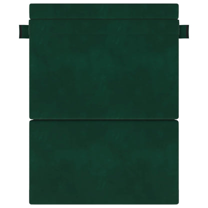 Divano Letto Pieghevole Verde Scuro 152 x 86,5 x 60 cm Tessuto