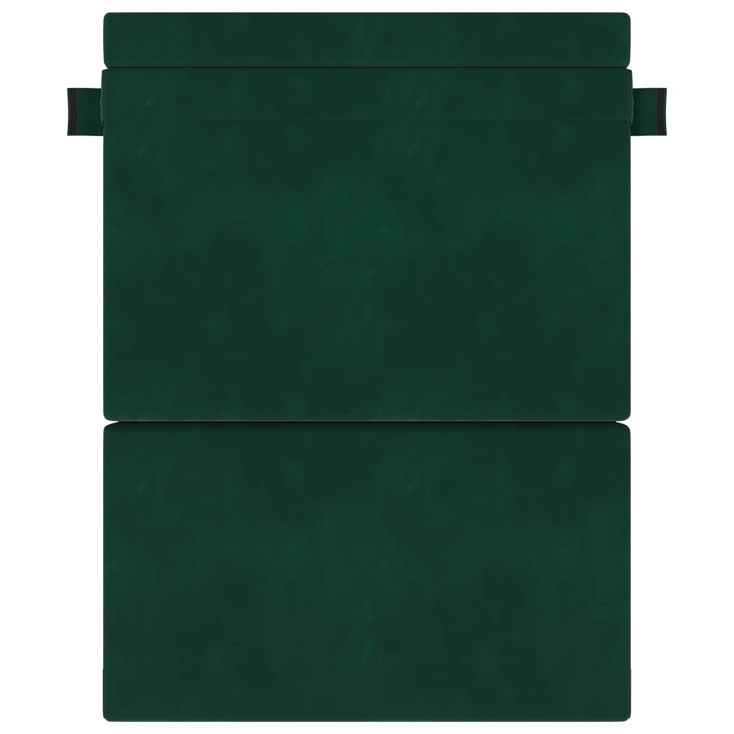 Divano Letto Pieghevole Verde Scuro 152 x 86,5 x 60 cm Tessuto