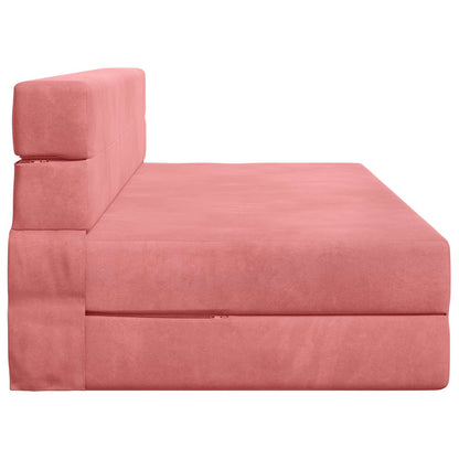 Divano Letto Pieghevole Rosa 152 x 86,5 x 60 cm Tessuto