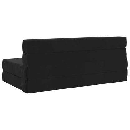 Divano Letto Pieghevole Nero 152 x 86,5 x 60 cm Tessuto