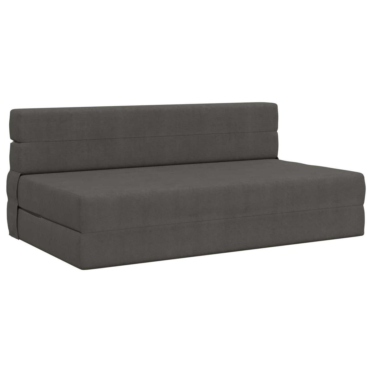 Divano Letto Pieghevole Grigio Scuro 152 x 86,5 x 60 cm Tessuto
