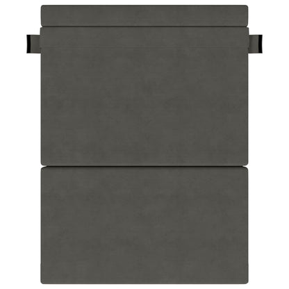 Divano Letto Pieghevole Grigio Scuro 152 x 86,5 x 60 cm Tessuto