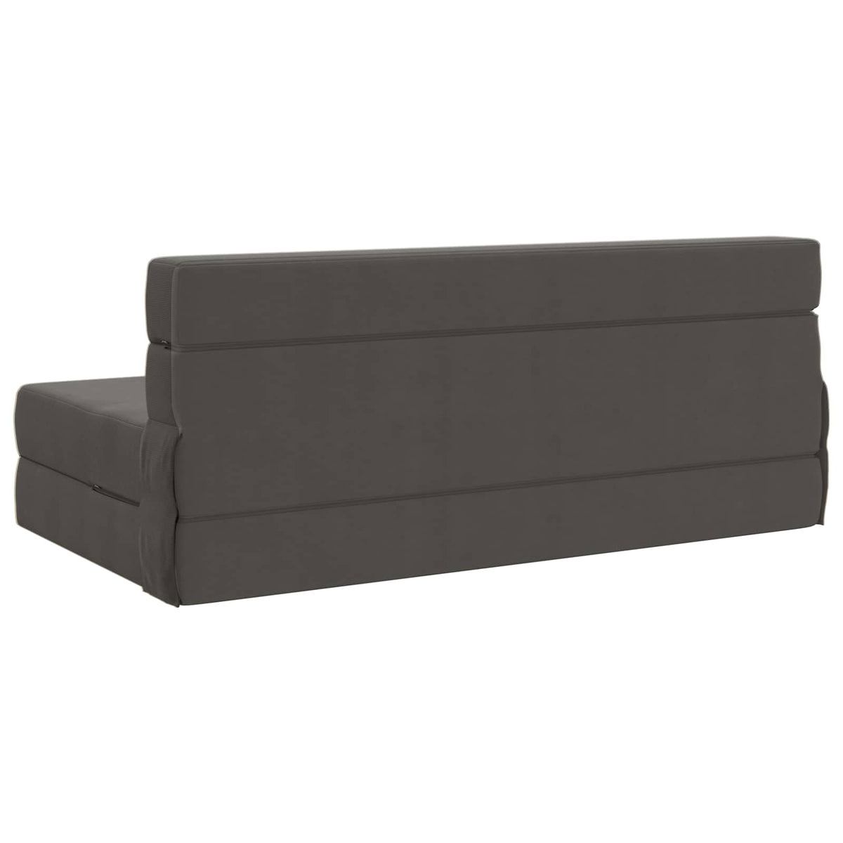 Divano Letto Pieghevole Grigio Scuro 152 x 86,5 x 60 cm Tessuto