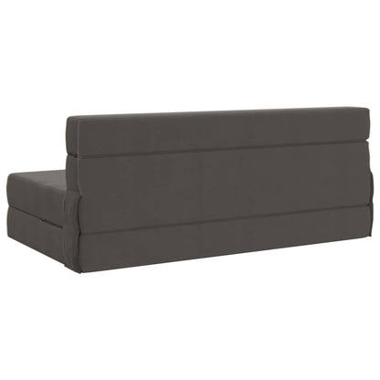 Divano Letto Pieghevole Grigio Scuro 152 x 86,5 x 60 cm Tessuto