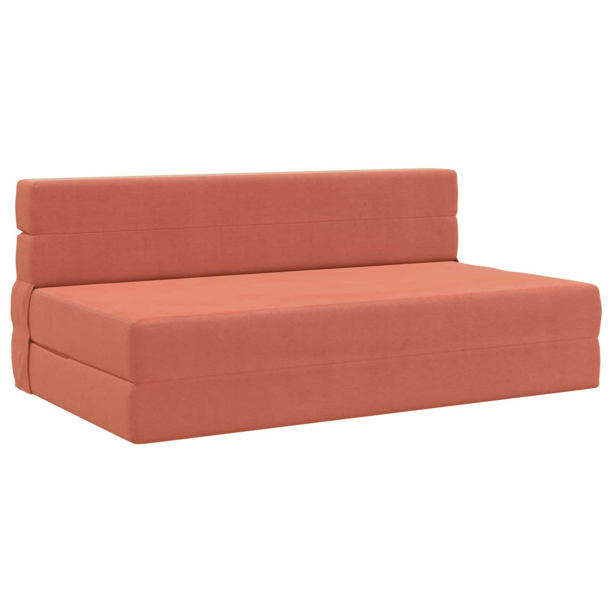 Divano Letto Pieghevole Rosso Arancio 152 x 86,5 x 60 cm