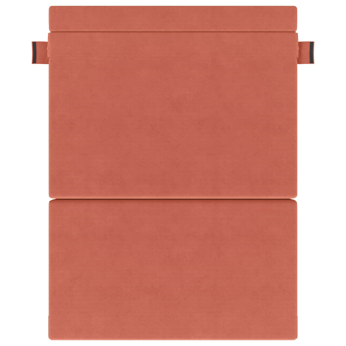 Divano Letto Pieghevole Rosso Arancio 152 x 86,5 x 60 cm