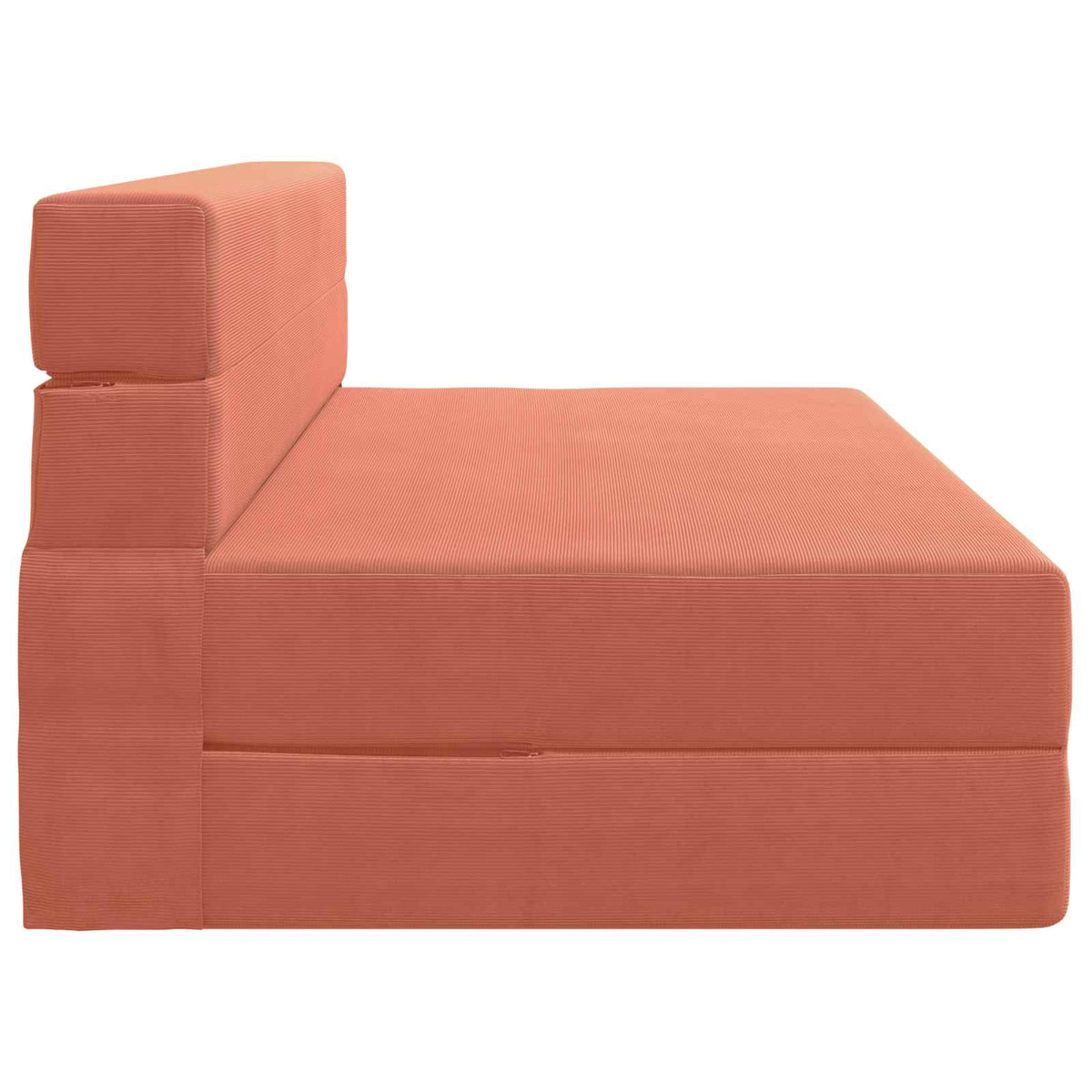 Divano Letto Pieghevole Rosso Arancio 152 x 86,5 x 60 cm