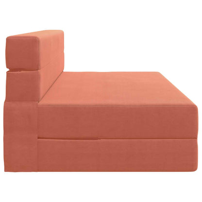 Divano Letto Pieghevole Rosso Arancio 152 x 86,5 x 60 cm