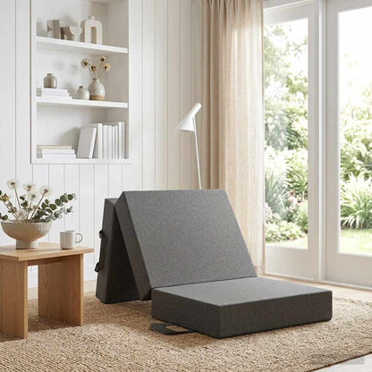 Divano Letto Pieghevole 75 x 67 x 45 cm Grigio Chiaro | homemem39