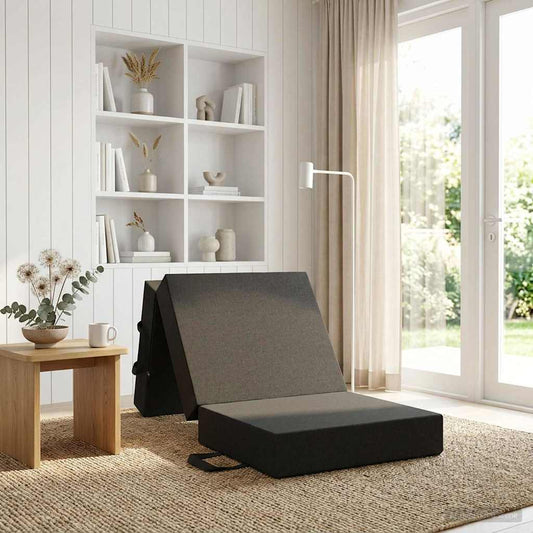 Divano Letto Pieghevole 75 x 63 x 45 cm Grigio Scuro | homemem39