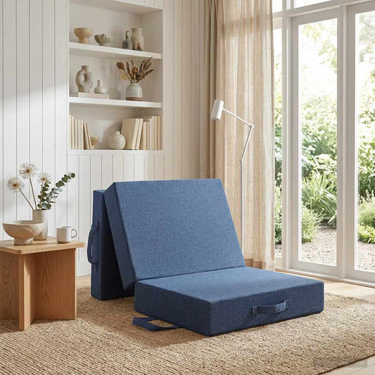 Divano Letto Pieghevole 75 x 67 x 45 cm Blu | homemem39