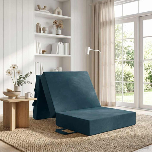 Divano Letto Pieghevole 75 x 63 x 45 cm Blu
