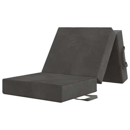 Divano Letto Pieghevole 75 x 63 x 45 cm Grigio Scuro | homemem39