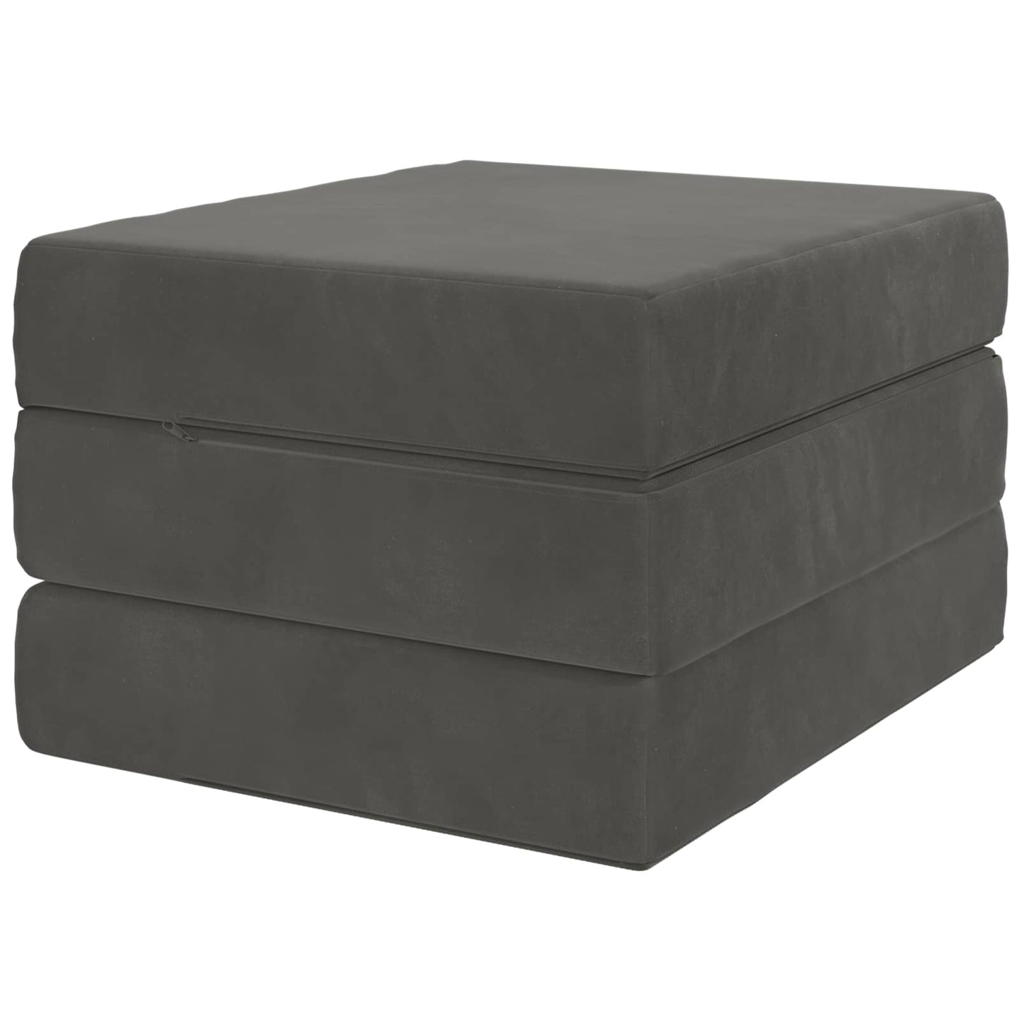 Divano Letto Pieghevole 75 x 63 x 45 cm Grigio Scuro | homemem39
