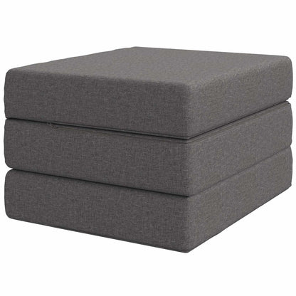 Divano Letto Pieghevole 90 x 63 x 45 cm Grigio Chiaro