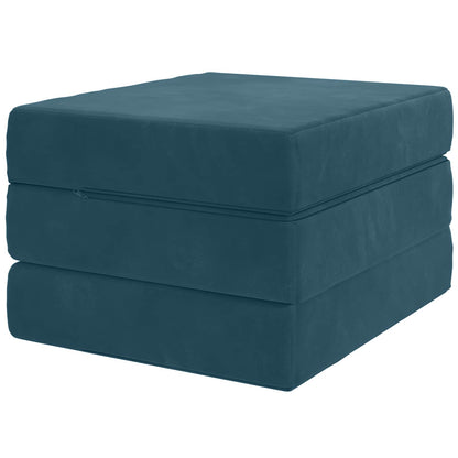Divano Letto Pieghevole 90 x 63 x 45 cm Blu | homemem39