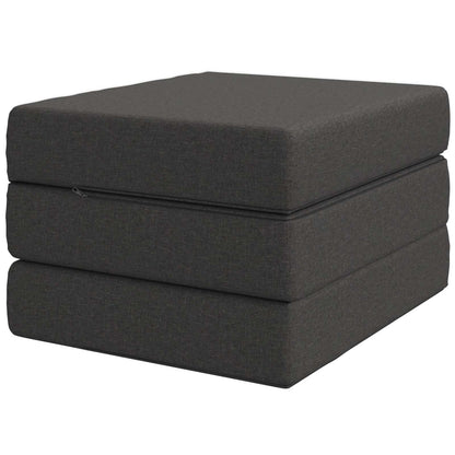 Divano Letto Pieghevole 75 x 67 x 45 cm Grigio Scuro