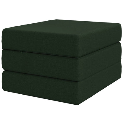 Divano Letto Pieghevole 75 x 67 x 45 cm Verde Scuro | homemem39