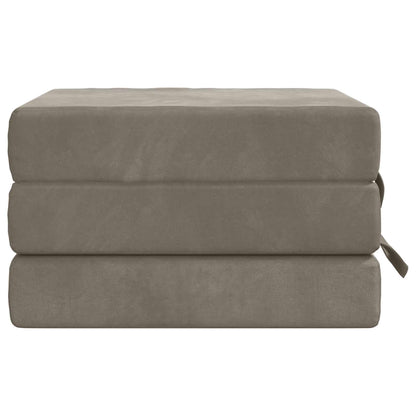 Divano Letto Pieghevole 75 x 67 x 45 cm Grigio Chiaro