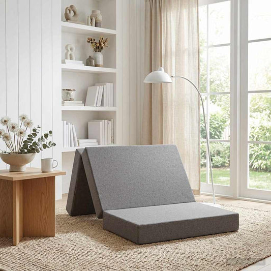 Divano Letto Pieghevole 90 x 67 x 45 cm Grigio Chiaro | homemem39