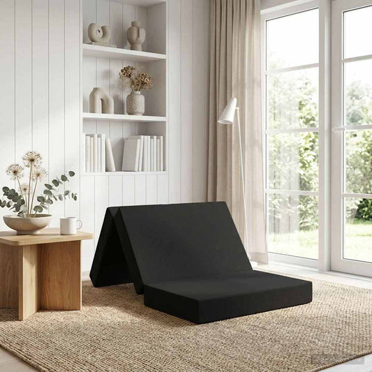 Divano Letto Pieghevole 90 x 67 x 45 cm Nero