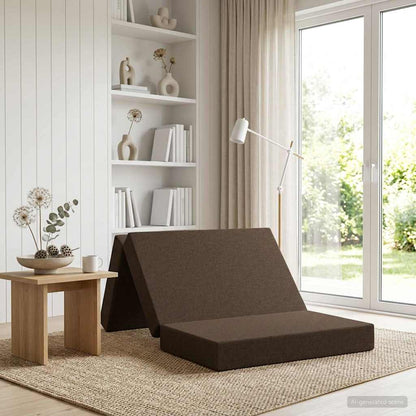 Divano Letto Pieghevole 80 x 67 x 45 cm Tortora | homemem39