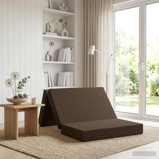 Divano Letto Pieghevole 90 x 67 x 45 cm Tortora