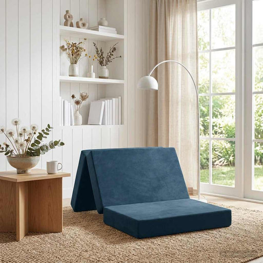 Divano Letto Pieghevole 80 x 67 x 45 cm Blu | homemem39