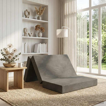 Divano Letto Pieghevole 80 x 67 x 45 cm Grigio Chiaro | homemem39