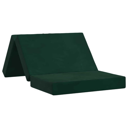 Divano Letto Pieghevole 80 x 67 x 45 cm Verde Scuro | homemem39