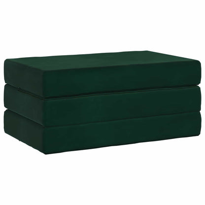 Divano Letto Pieghevole 80 x 67 x 45 cm Verde Scuro | homemem39