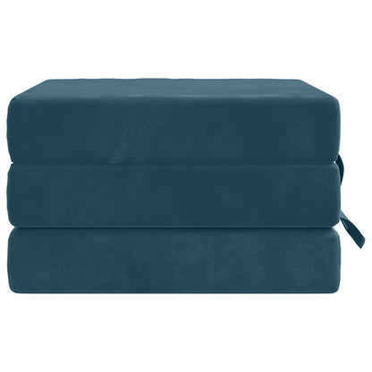 Divano Letto Pieghevole 90 x 67 x 45 cm Blu | homemem39