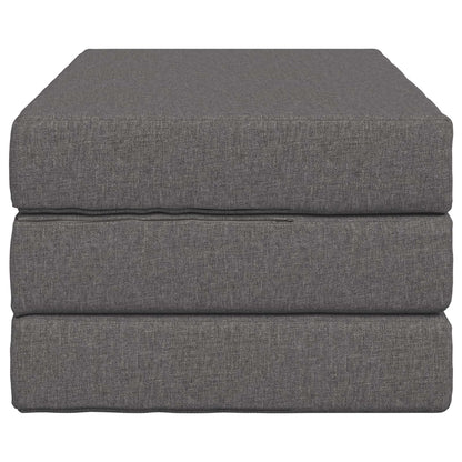 Divano Letto Pieghevole 100 x 67 x 45 cm Grigio Chiaro