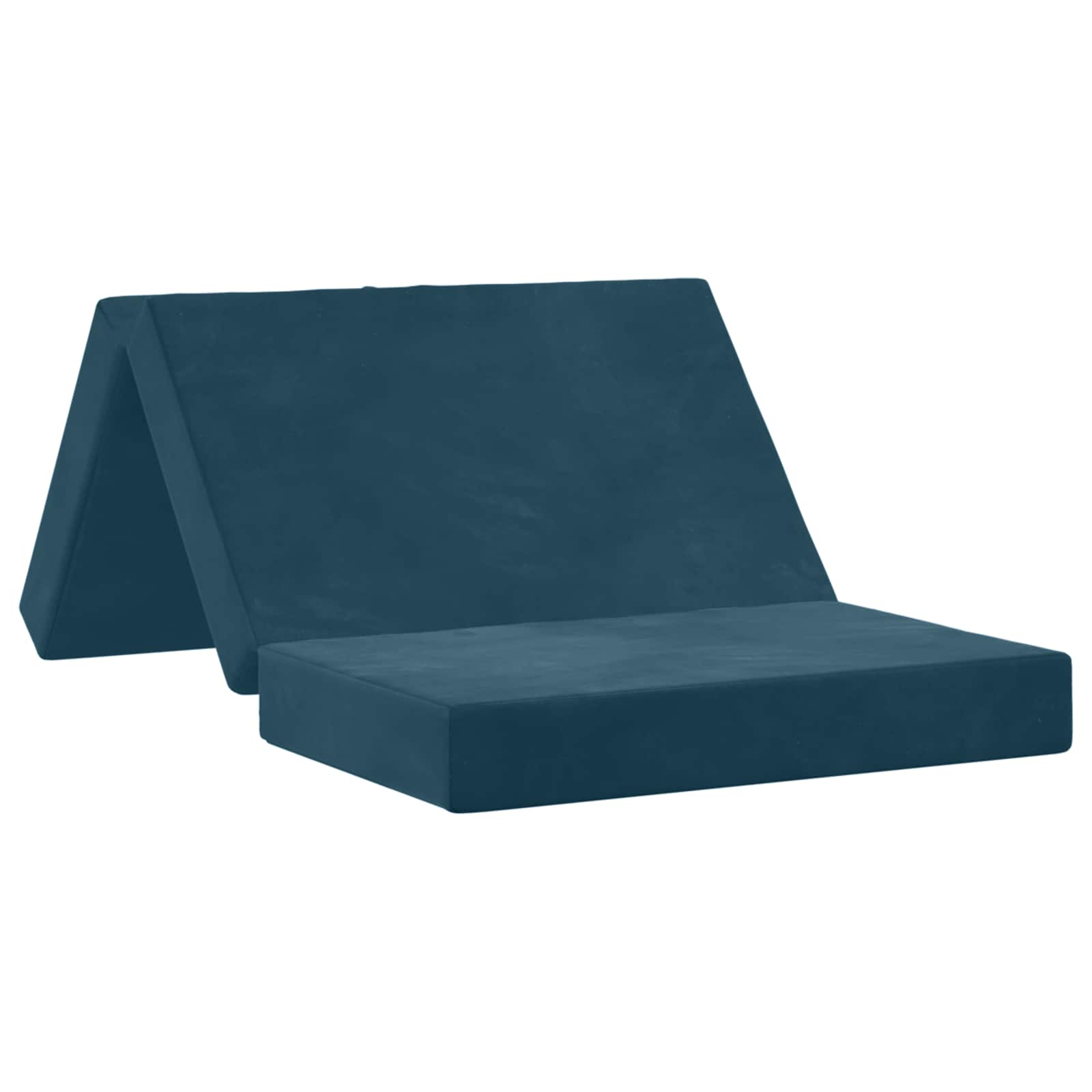 Divano Letto Pieghevole 100 x 67 x 45 cm Blu | homemem39