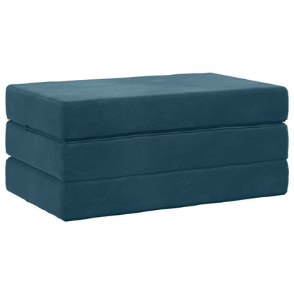 Divano Letto Pieghevole 100 x 67 x 45 cm Blu