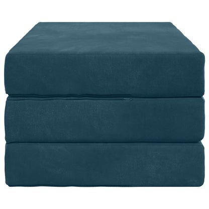Divano Letto Pieghevole 100 x 67 x 45 cm Blu | homemem39