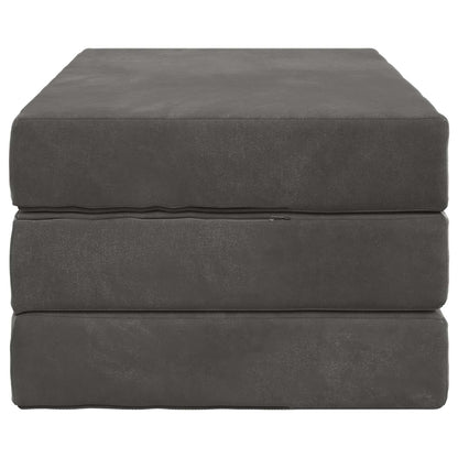 Divano Letto Pieghevole 100 x 67 x 45 cm Grigio Scuro | homemem39