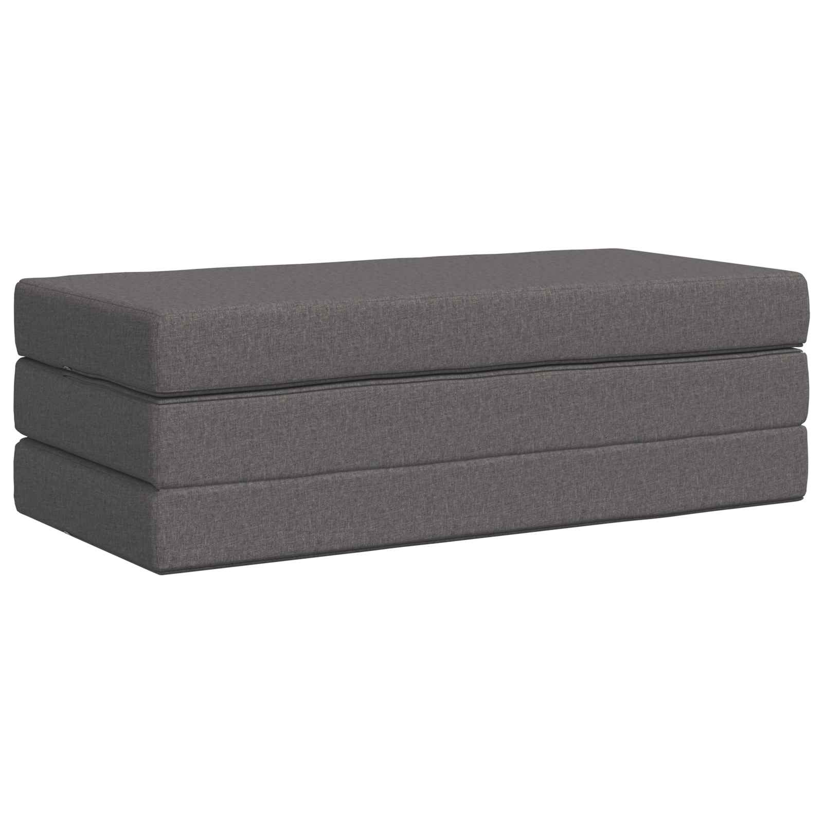 Divano Letto Pieghevole 120 x 67 x 45 cm Grigio Chiaro | homemem39