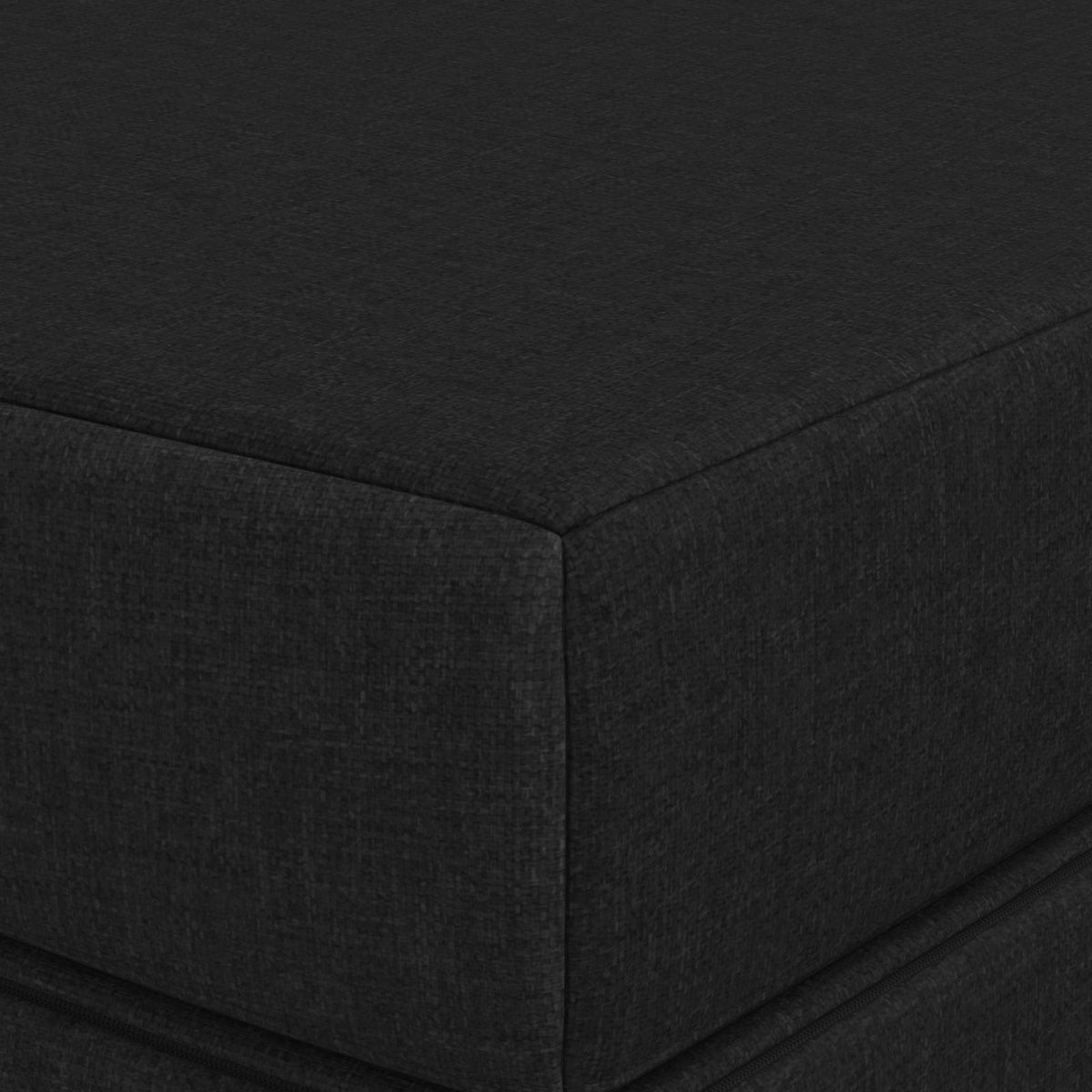 Divano Letto Pieghevole 120 x 67 x 45 cm Nero