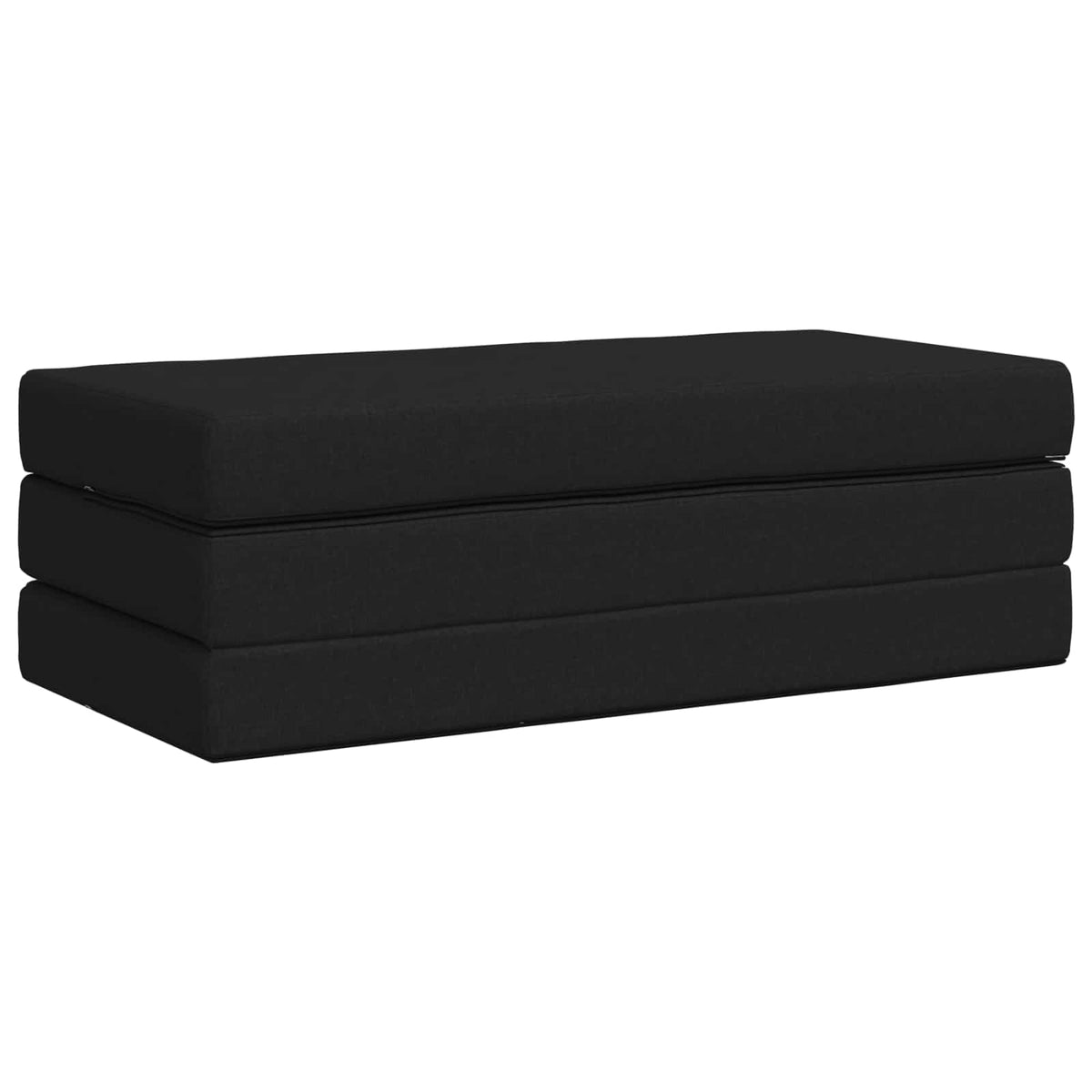 Divano Letto Pieghevole 120 x 67 x 45 cm Nero