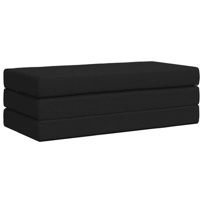 Divano Letto Pieghevole 120 x 67 x 45 cm Nero