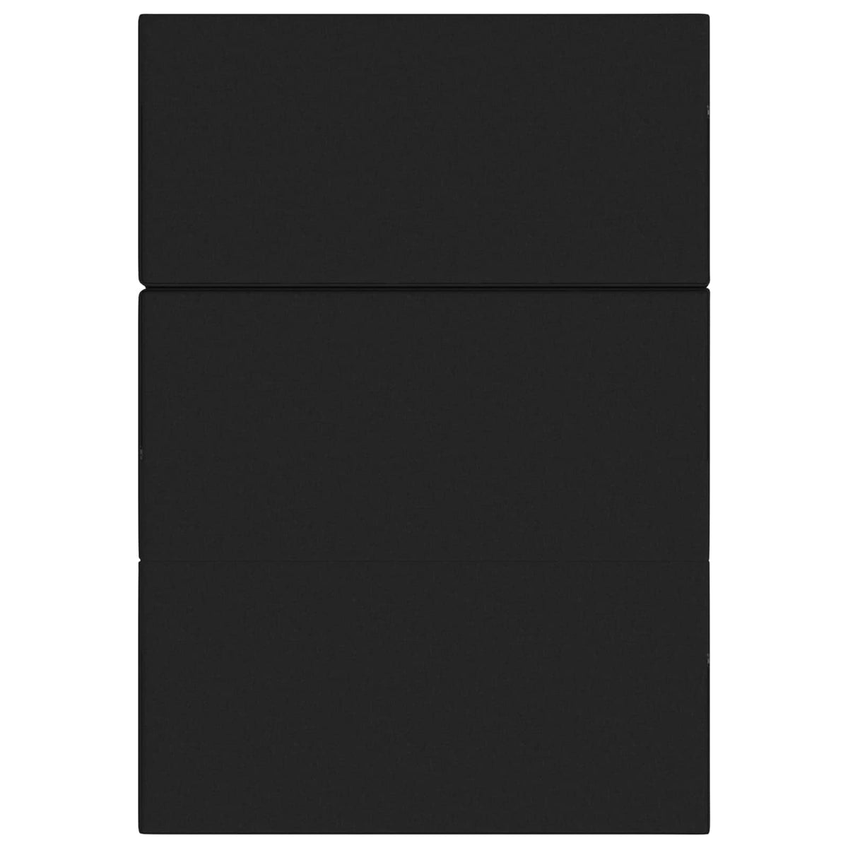 Divano Letto Pieghevole 120 x 67 x 45 cm Nero