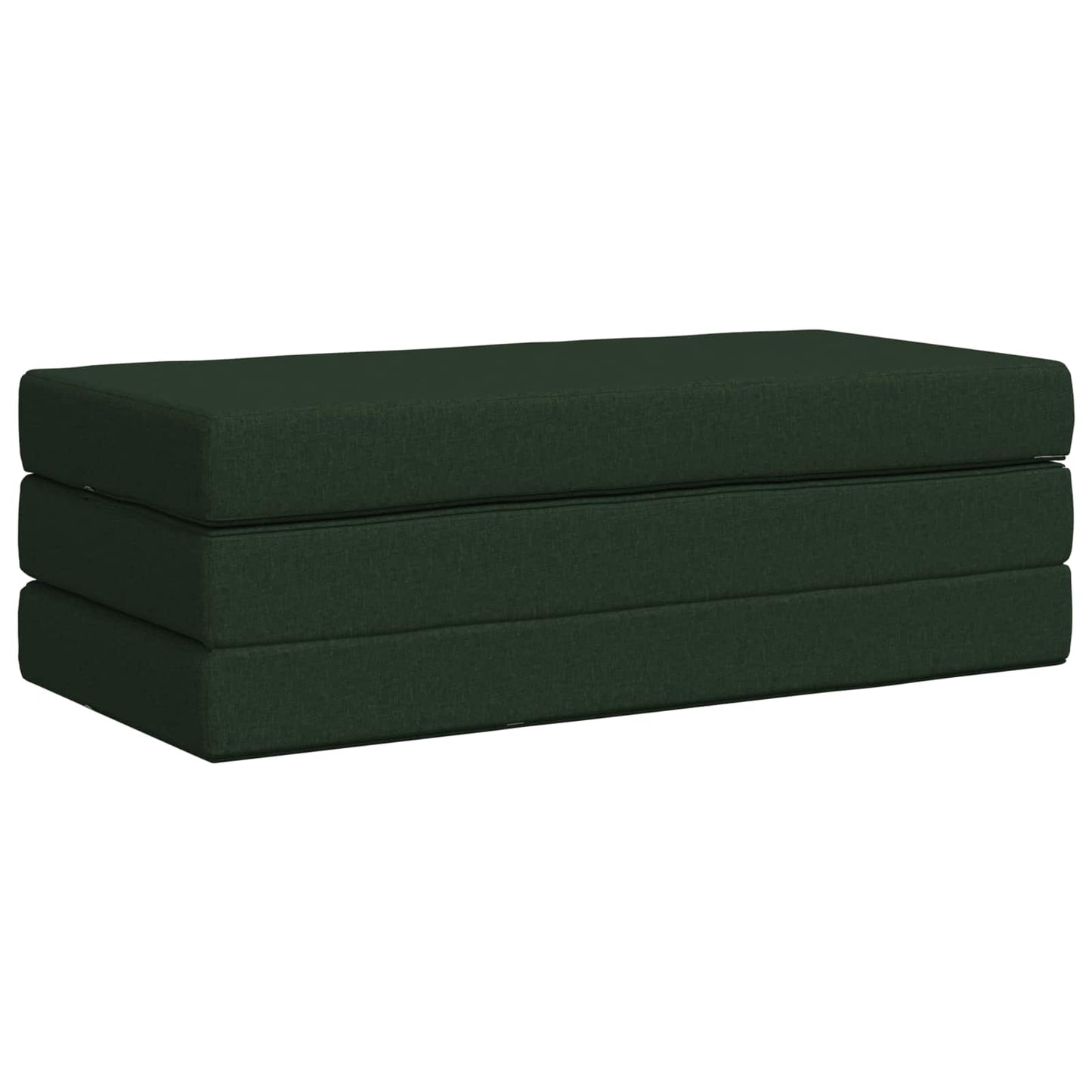Divano Letto Pieghevole 120 x 67 x 45 cm Verde Scuro | homemem39