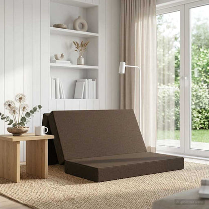Divano Letto Pieghevole 120 x 67 x 45 cm Tortora