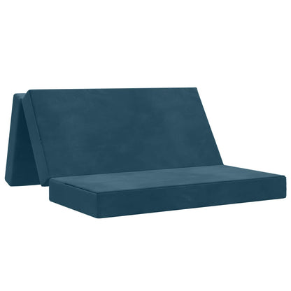 Divano Letto Pieghevole 120 x 67 x 45 cm Blu