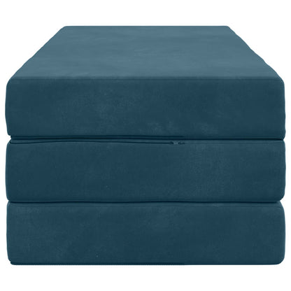 Divano Letto Pieghevole 120 x 67 x 45 cm Blu