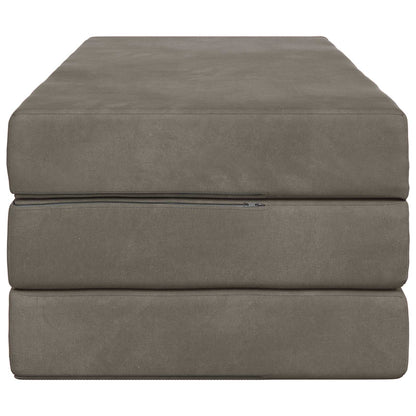 Divano Letto Pieghevole 120 x 67 x 45 cm Grigio Chiaro | homemem39